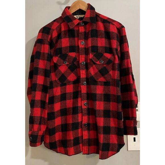 Yorke Sportswear Other - Yorke Sportswear‎ Shirt Buffalo Plaid Wool Blend Vintage Lumberjack Medium